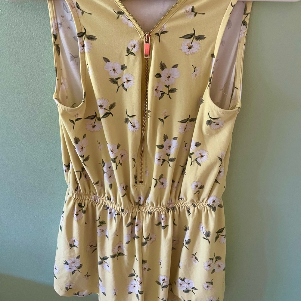Floral Yellow Romper